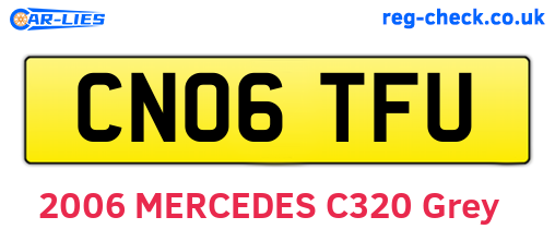 CN06TFU are the vehicle registration plates.