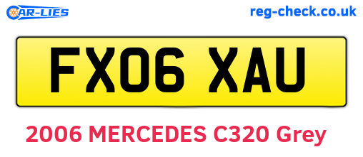 FX06XAU are the vehicle registration plates.