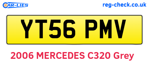 YT56PMV are the vehicle registration plates.