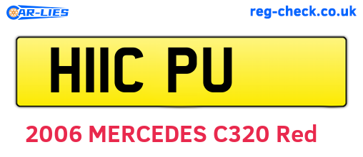 H11CPU are the vehicle registration plates.