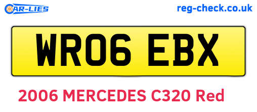 WR06EBX are the vehicle registration plates.