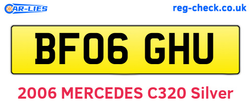BF06GHU are the vehicle registration plates.