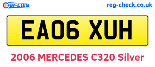 EA06XUH are the vehicle registration plates.