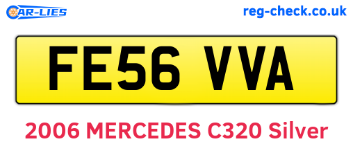 FE56VVA are the vehicle registration plates.