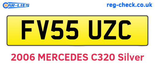 FV55UZC are the vehicle registration plates.