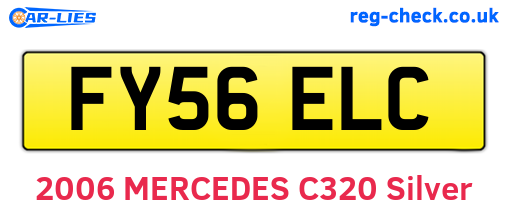 FY56ELC are the vehicle registration plates.