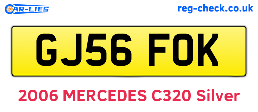 GJ56FOK are the vehicle registration plates.