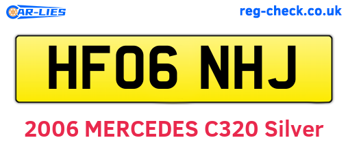 HF06NHJ are the vehicle registration plates.