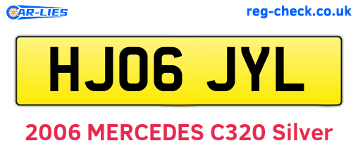 HJ06JYL are the vehicle registration plates.