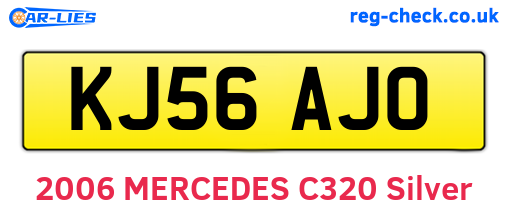 KJ56AJO are the vehicle registration plates.
