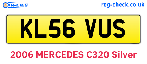 KL56VUS are the vehicle registration plates.