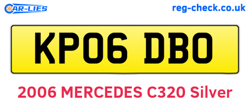 KP06DBO are the vehicle registration plates.