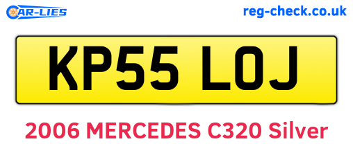 KP55LOJ are the vehicle registration plates.