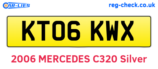 KT06KWX are the vehicle registration plates.