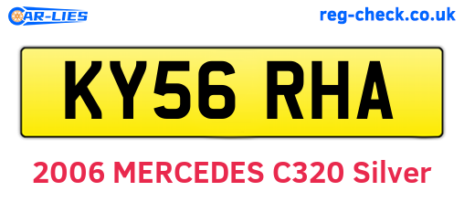 KY56RHA are the vehicle registration plates.