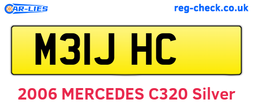 M31JHC are the vehicle registration plates.