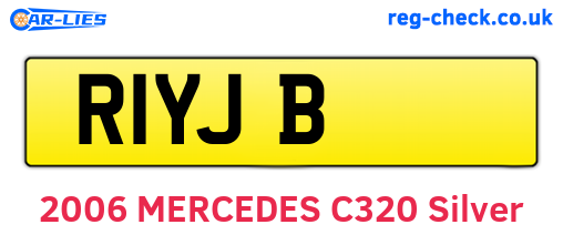R1YJB are the vehicle registration plates.