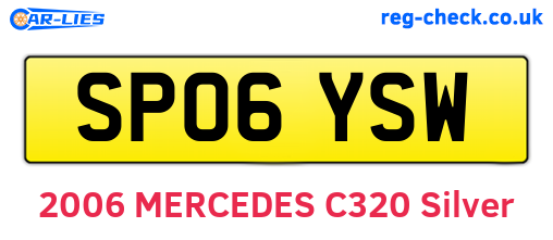 SP06YSW are the vehicle registration plates.