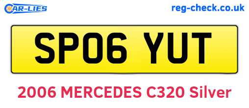SP06YUT are the vehicle registration plates.