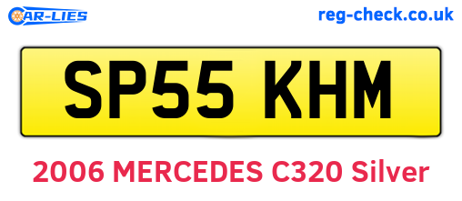 SP55KHM are the vehicle registration plates.