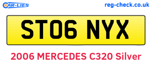 ST06NYX are the vehicle registration plates.
