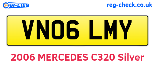 VN06LMY are the vehicle registration plates.