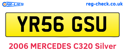 YR56GSU are the vehicle registration plates.