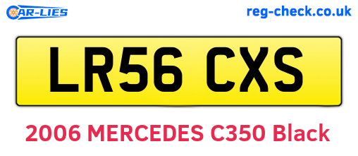 LR56CXS are the vehicle registration plates.