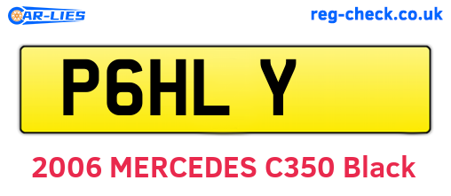 P6HLY are the vehicle registration plates.