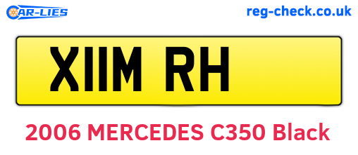 X11MRH are the vehicle registration plates.