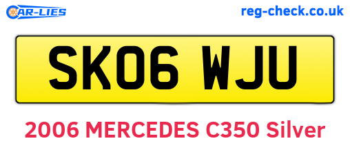 SK06WJU are the vehicle registration plates.
