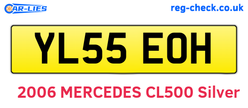 YL55EOH are the vehicle registration plates.