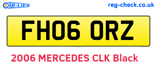 FH06ORZ are the vehicle registration plates.