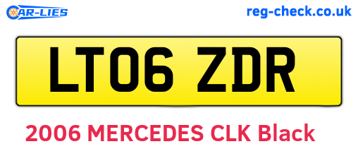 LT06ZDR are the vehicle registration plates.