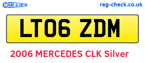 LT06ZDM are the vehicle registration plates.