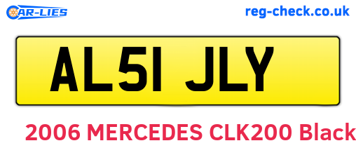 AL51JLY are the vehicle registration plates.