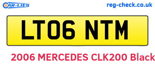 LT06NTM are the vehicle registration plates.