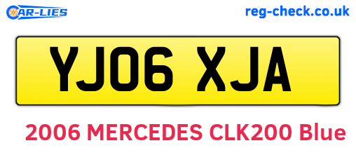 YJ06XJA are the vehicle registration plates.