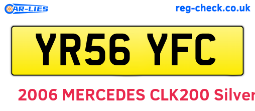YR56YFC are the vehicle registration plates.