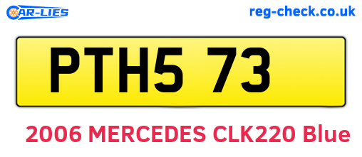 PTH573 are the vehicle registration plates.