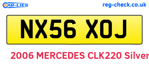 NX56XOJ are the vehicle registration plates.