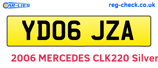 YD06JZA are the vehicle registration plates.