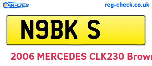 N9BKS are the vehicle registration plates.