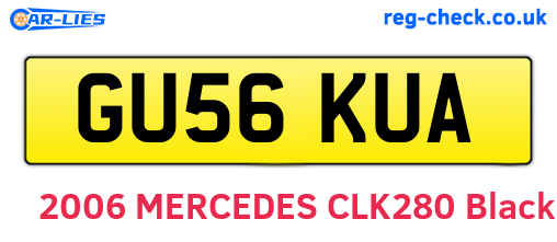 GU56KUA are the vehicle registration plates.