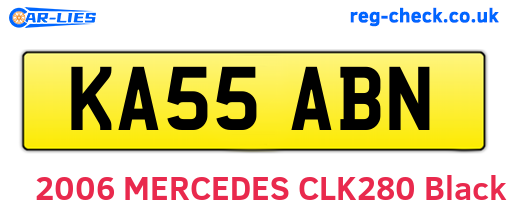KA55ABN are the vehicle registration plates.