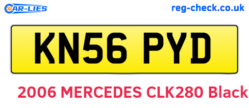 KN56PYD are the vehicle registration plates.