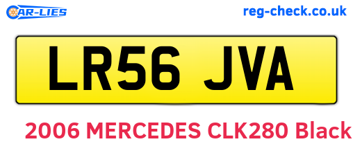 LR56JVA are the vehicle registration plates.