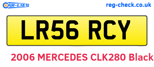 LR56RCY are the vehicle registration plates.
