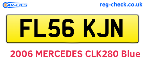 FL56KJN are the vehicle registration plates.
