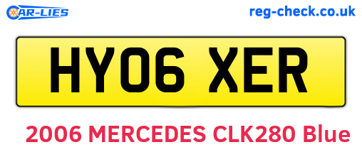 HY06XER are the vehicle registration plates.